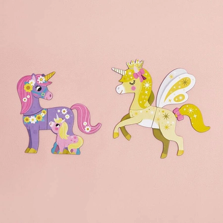 Magnetyczna układanka Jednorożec Magnetibook 3-8 lat, Janod