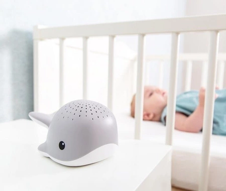 Zazu WALLY Projektor Wieloryb Grey