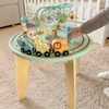 TOOKY TOY Drewniany Stół Aktywności Montessori Pętla Motoryczna