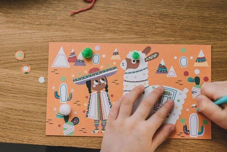 Zestaw artystyczny Pompony Lamy 4+, Janod