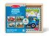 Puzzle drewniane 48 el Pojazdy budowlane 4w1 Melissa & Doug 13792