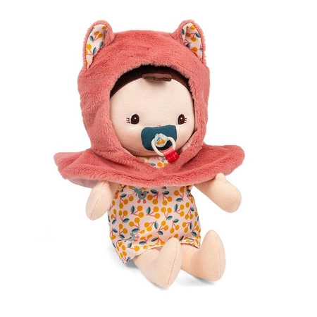 Lilliputiens Lalka dzidziuś w nosidełku i z czapeczką Jeanne 18 m+