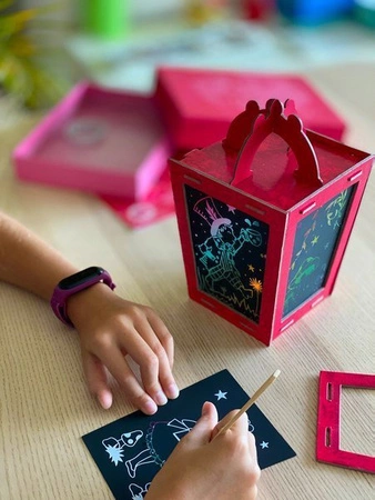 Box Candiy, zestaw kreatywny zdrapka Lampion