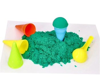 Piasek kinetyczny 2 kg zielony - polski piasek