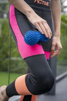 Jeżyk "Duoball" do masażu i rehabilitacji zielony