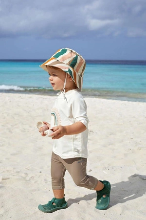 Lassig Dwustronny kapelusz przeciwsłoneczny UV80 Splash & Fun Fale pink/nature, rozm. 50/51