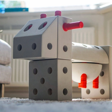 MODU - Half Ball Kit - piankowe półkule rozwijające motorykę dużą, czerwone