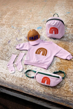 Lassig Mini nerka sztruks Little Gang Rainbow lilac