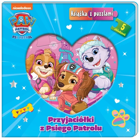 Przyjaciółki z Psiego Patrolu. Psi Patrol. Książka z puzzlami