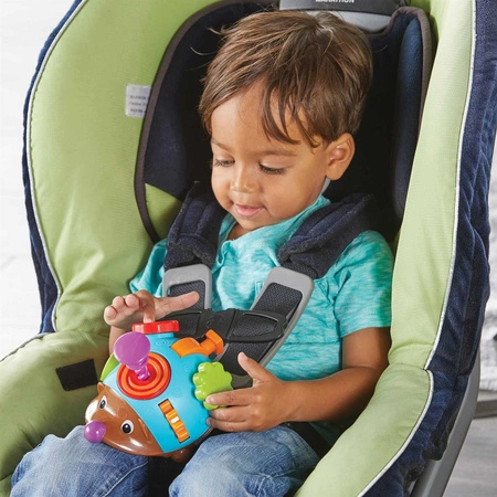 Zabawka Manipulacyjna do wkręcania, naciskania, obracania, Jeż