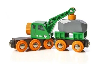 BRIO World Kolejowy Wagon Dźwigowy