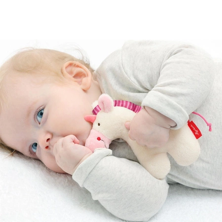 Pierwsza przytulanka Jednorożec grzechotka dla dzieci maskotka sigikid