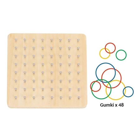 WOOPIE GREEN Geoplan na Gumki Drewniana Układanka 69 el. Certyfikat FSC