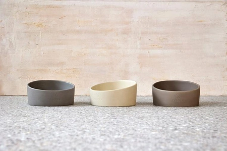 PALOPA Miska dla psa porcelanowa Cali grey