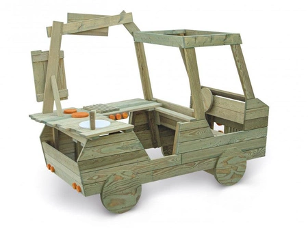 Outdoor drewniany Food Truck dla dzieci 10045 Erzi samochód kuchnia sklep