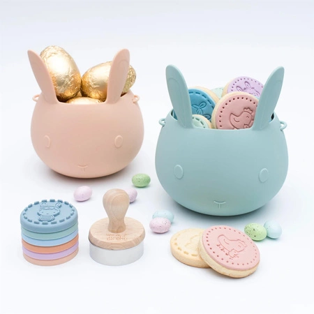 Silikonowe wiaderko Króliczek We Might Be Tiny - Beige