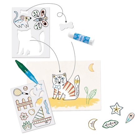 Zestaw KREATYWNY ŚWIAT ZWIERZĄT DJ08997