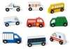 Drewniane autka pojazdy miejskie 9szt. Melissa and Doug 13170-MD