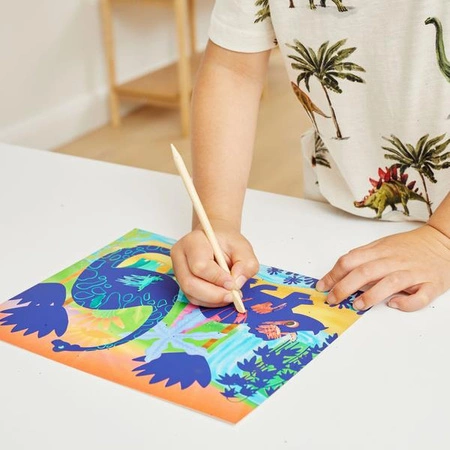 Tiger Tribe Zestaw Artystyczny do Wydrapywania - Dinozaury