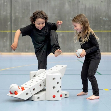 MODU - Half Ball Kit - piankowe półkule rozwijające motorykę dużą, niebieskie