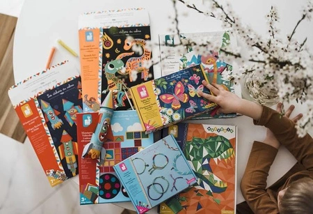 Zestaw kreatywny Mozaika Dinozaury Misterix 7+, Janod