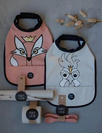 Baby Livia Śliniak Grey Kogut 104-9