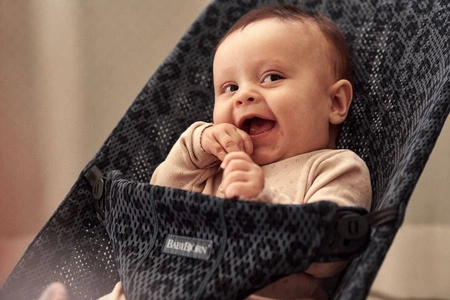 BABYBJORN - leżaczek BLISS MESH - Antracytowy/Leopard