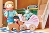 Drewniane meble do domku dla lalek - mebelki dla niemowlaka, Tender Leaf Toys