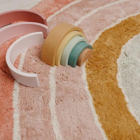 Little Dutch Dywan Tęcza Pink 80x130 cm