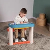 SMOBY Stolik z Tablicą Do Rysowania Biurko z Ławką + 12 akcesoriów