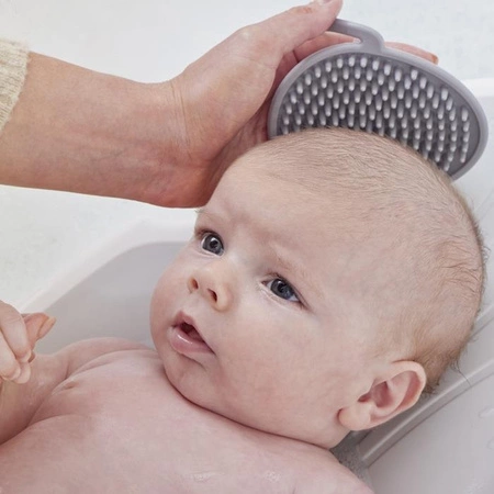 Shnuggle Szczotka Silikonowa do Włosów dla Niemowląt Taupe