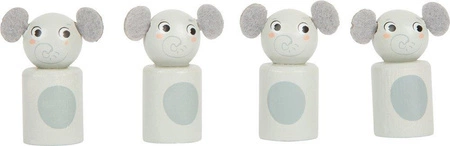 Gra drewniana chińczyk Safari dla 6 osób 11765-Small Foot, gry planszowe