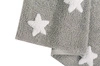 Lorena Canals Dywan bawełniany Grey Stars White 120 x 160 cm