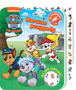 Barwne przygody. Psi Patrol. Kolorowanki - naklejanki