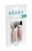 Beaba Zestaw pierwszych sztućców ze stali nierdzewnej Cotton candy