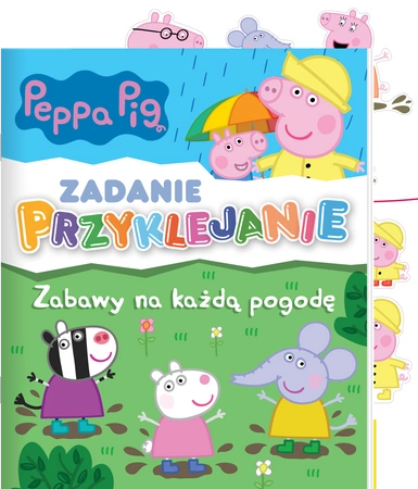 Zabawy na każdą pogodę. Świnka Peppa. Zadanie Przyklejanie