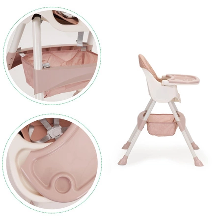 Fotelik do karmienia 2w1 pink Ecotyos