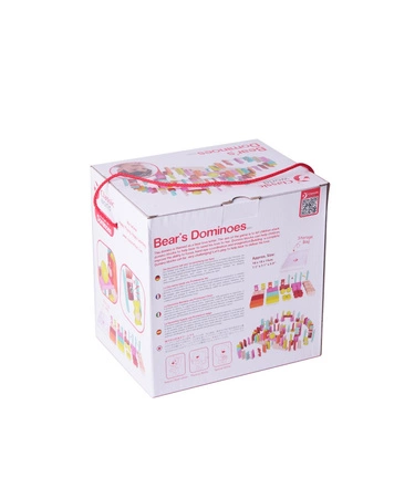 CLASSIC WORLD Drewniane Domino dla Dzieci Misie 105 el.