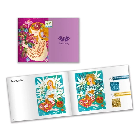 Zestaw art. z brokatem ZAPACH KWIATÓW DJ09508