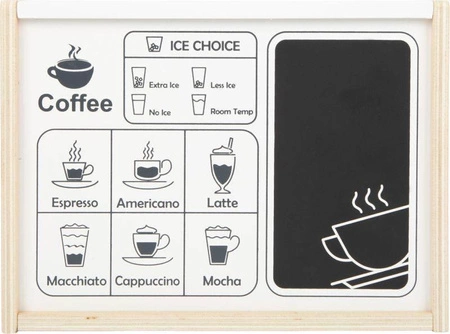 Drewniany ekspres do kawy Bistro Coffee 11792-Small Foot, kuchnia dziecięca