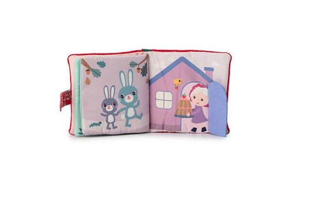 LILLIPUTIENS Miękka mini-książeczka wielofunkcyjna z silikonowym gryzakiem Czerwony Kapturek 6 m+