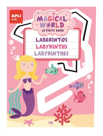 Teczka małego artysty z 3 książeczkami Apli Kids - Magiczny Świat