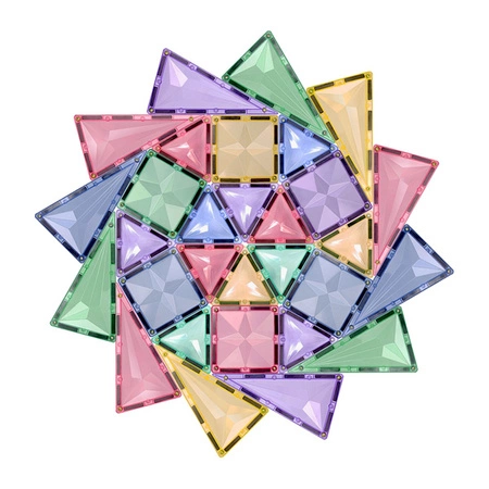 COBLO, magnetyczne klocki konstrukcyjne Pastel 100 + 10 brokat GRATIS EDYCJA LIMITOWANA