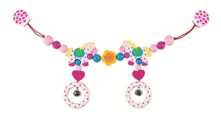 Koniki Kropka - zabawka drewniana, 763480-Heimess, zabawki do wózka