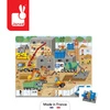 Puzzle w walizce Plac budowy 36 elementów 4+ Made in France, Janod