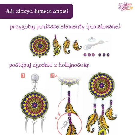 Witraż na okno do malowania 3 szt. Hazelia Nebulous Stars