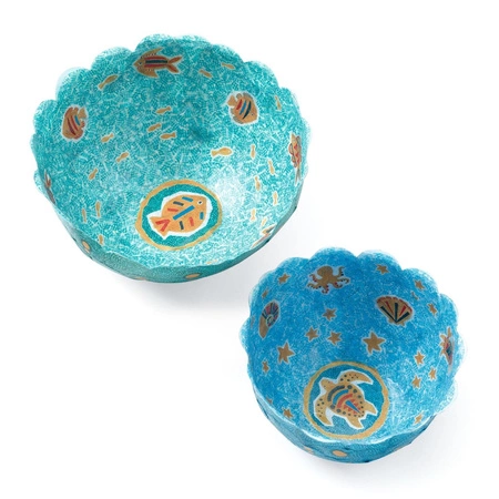 Zrób to sam -PAPIEROWE MISECZKI NIEBIESKIE DJ07983