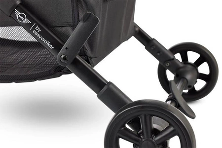 MINI by Easywalker Buggy TURN Kompaktowy wózek spacerowy z obrotowym siedziskiem 360° Soho Grey (z osłoną przeciwdeszczową w zestawie)