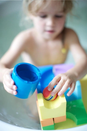 Zabawka do kąpieli BathBlocks - Wodny kulodrom 15 el.