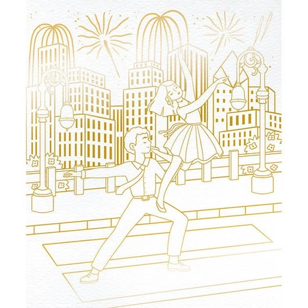 Zestaw kreatywny Złote kontury Tancerki 6+, Janod